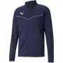 PUMA teamRISE Poliestrowa kurtka treningowa granatowa 657392 06 S męska kurtka piłkarska z pełnym zamkiem