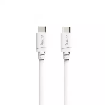 Hama USB-C do USB-C kabel, 2 m, 60 W Power Delivery, biały