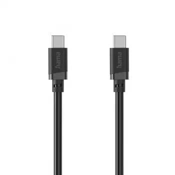 Hama USB-C na USB-C kabel, 3 m, 60 W, czarny