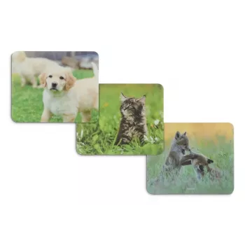 Hama Animal 4-portowy hub USB 2.0 z złączem USB-C, brązowo-biały wzór psa
