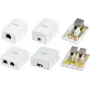 LogiLink NP0097 Cat.6A puszka natynkowa, 2x RJ45, ekranowana, biała