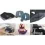 LogiLink Ortopedyczna poduszka siedzeniowa z pianki memory foam na kość ogonową, czarna