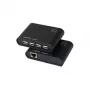 LogiLink USB 2.0 Cat.5 Extender z 4-portowym hubem, 50 m, czarny