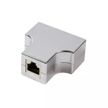 LogiLink T-Adapter Rozdzielacz sieciowy RJ45 Cat5e 100 Mbps Czarny MP0037