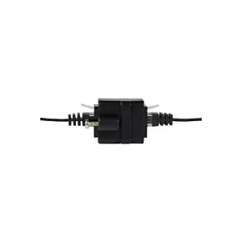 LOGILINK NP0098 Łącznik RJ45 z kołnierzem montażowym, 2x gniazdo RJ45, Cat.5e UTP, czarny