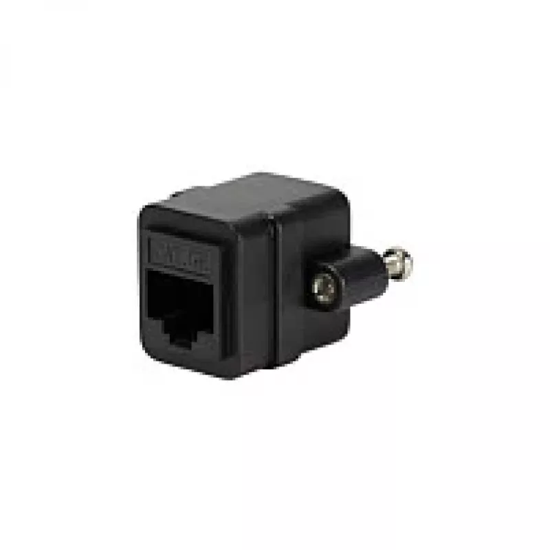 LOGILINK NP0098 Łącznik RJ45 z kołnierzem montażowym, 2x gniazdo RJ45, Cat.5e UTP, czarny