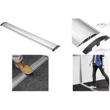 LogiLink Podłogowa osłona kabli, aluminium i ABS, 1104 x 139 x 22 mm, do przycinania, srebrna