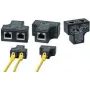 LogiLink RJ45 Port Doubler, T-Adapter, 1x RJ45 żeńskie na 2x RJ45 żeńskie, 10/100 BaseT, czarny (MP0137)