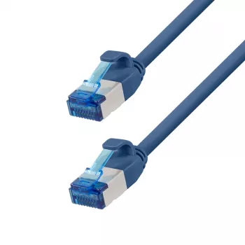 LogiLink Kabel krosowy Cat.6A Slim S/FTP LSZH, 10 m, niebieski