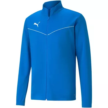 PUMA teamRISE Kurtka treningowa poliestrowa junior Peacoat-Puma White rozmiar S