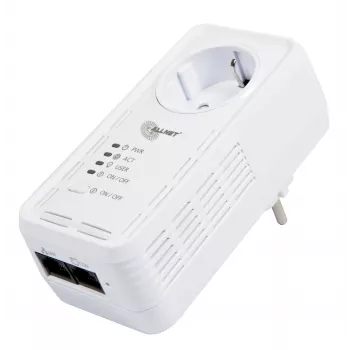 ALLNET ALL3075v4 Smart Plug z Wi-Fi i Ethernetem, monitorowaniem energii, Typ F Schuko, 16A, 3680W