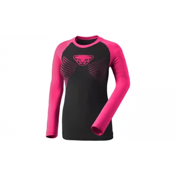 Dynafit Speed Dryarn L/S Tee Damski base layer z długim rękawem - Pink Glo, rozmiar L