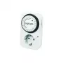 LogiLink Mechaniczny wyłącznik czasowy ET0001, programowanie dzienne, 16A/3680W, 230V, Typ F Schuko, Biały