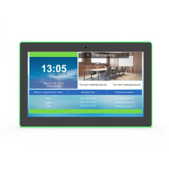 ALLNET MeetTwo-150B 15,6 cala Full HD Android 16 Tablet do sal konferencyjnych z diodami RGB LED, NFC/RFID i RK3576, czarny