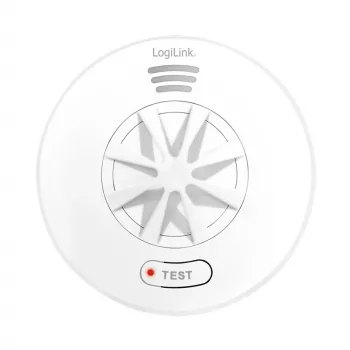 LogiLink SC0232 Czujnik ciepła Biały 85 dB Alarm Klasa A1 54-65°C Zasilany bateryjnie