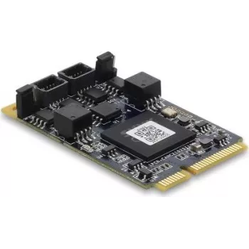 DELOCK 63002 CAN 2.0 / CAN FD Mini PCIe Karta interfejsowa, 2 x D-Sub 9 Pin, do 8 Mbps, izolacja galwaniczna i ochrona przeciwprzepięciowa