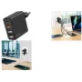 LogiLink 48W GaN USB ładowarka ścienna, 4 porty, 3x USB-A QC + 1x USB-C PD, wtyczka euro, czarna (PA0377)