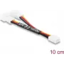 Delock Y-Fan Kabel 1 x 3 Pin żeński do 2 x 3 Pin męski 10 cm