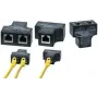 LogiLink RJ45 Rozgałęźnik połączeniowy, 1:1 równoległy adapter T, 1x RJ45 żeńskie do 2x RJ45 żeńskie, czarny (MP0138)