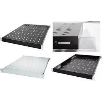 LogiLink 19 inch Regulowana Półka Rack 1U 350mm Głębokość Jasnoszara SF0600G