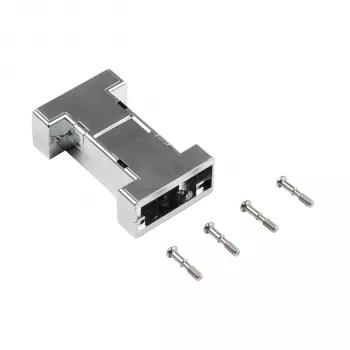 EFB ELEKTRONIK EB0909MV2 Metalizowana pusta obudowa interfejsu, 1-port Keystone, srebrna