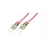 LogiLink OM4 SC/SC Duplex Światłowód Patchcord Multimode, 3,0 m, LSZH Fioletowy