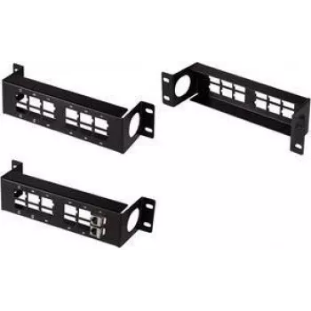 LogiLink 10-calowy panel krosowy Keystone, 12-portowy, czarny RAL 9005, 1.5U, stalowy, nieekranowany