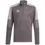 adidas Tiro 21 Bluza treningowa dla młodzieży, kolor Grey Four, GM7321, 116 cm