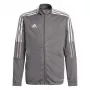 adidas Tiro 21 Kurtka dresowa dziecięca Grey Four GM7311 Rozmiar 116 cm