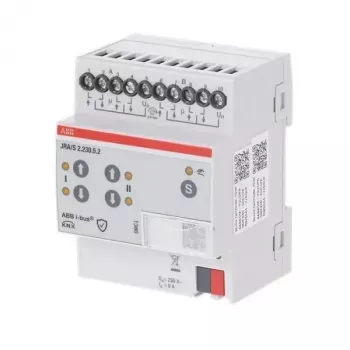 ABB JRA/S2.230.5.2 KNX Napęd żaluzji/rolet, 2-kanałowy, 230 V AC, 5 A, szyna DIN
