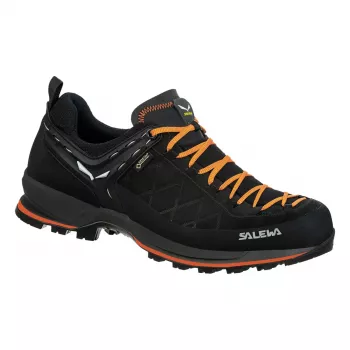 Męskie buty trekkingowe Salewa MTN Trainer 2 GTX, kolor czarno-marchewkowy, rozmiar UK 10 (EU 44.5)