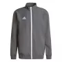 adidas Entrada 22 Prezentacyjna Kurtka Szara 2XL - Męska kurtka treningowa z poliestru z recyklingu, pełny zamek