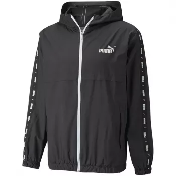 PUMA ESS+ Tape Kurtka przeciwdeszczowa męska czarna