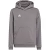 adidas Entrada 22 Bluza z kapturem średni szary melanż dziecięca 128 cm