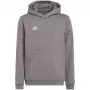 adidas Entrada 22 Bluza z kapturem średni szary melanż dziecięca 128 cm