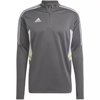 adidas Condivo 22 Treningowa bluza męska z połową zamka, szara/biała HD2312