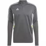 adidas Condivo 22 Treningowa bluza męska z połową zamka, szara/biała HD2312