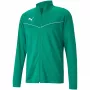 PUMA teamRISE Treningowa kurtka poliestrowa Zielona 657392 05 S - Męska kurtka piłkarska na zamek