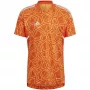 Koszulka bramkarska ADIDAS Condivo 22 Men's z krótkim rękawem, kolor Solar Orange, HB1621