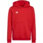 Adidas Entrada 22 Bluza z kapturem dziecięca Czerwona H57566 128cm
