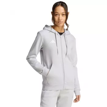Bluza adidas Damska Entrada 26 z pełnym zamkiem, szara, rozmiar S