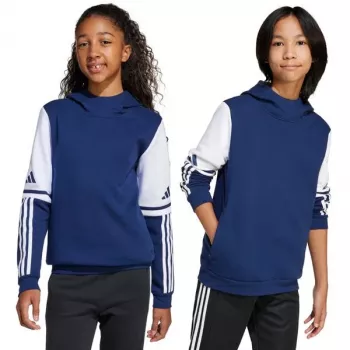 adidas Squadra 25 Bluza z kapturem dla dzieci Team Navy Blue 2 / Biały Rozmiar 116