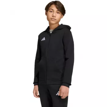 adidas Entrada 26 Bluza z pełnym zamkiem dla dzieci, czarna, 128 cm