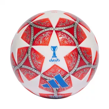 Piłka nożna adidas Damska UCL 25/26 Final League Rozmiar 5 Biała Czerwona JW1326
