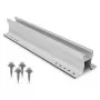 K2 Systems Home K2 2004596 MiniRail 60 Zestaw - 600mm Aluminiowa Szyna Montażowa do Płaskich Dachów z Blachy Trapezowej