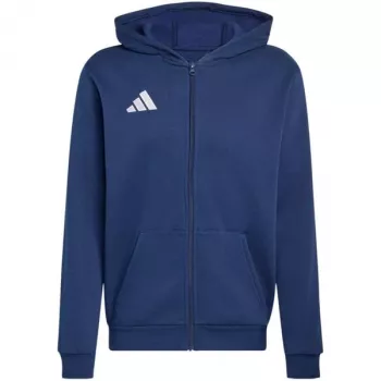 adidas Entrada 26 Pełny Zamek Bluza z Kapturem Dziecięca Granatowa 116 cm
