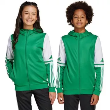 adidas Squadra 25 Bluza z kapturem dla dzieci Zielona/Biała 152cm