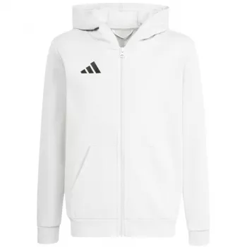 adidas Entrada 26 Bluza z pełnym zamkiem dla dzieci Biały KH1783 140cm
