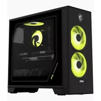 MSI Infinite S AI 2NVM5-006AT Komputer stacjonarny, Intel Core Ultra 5 225F, 16GB DDR5, 1TB SSD, GeForce RTX 5060 Ti, Windows 11 Home, Czarny