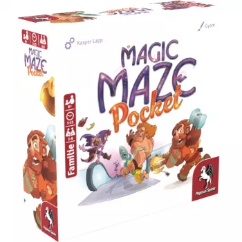PEGASUS Magic Maze Pocket Kooperacyjna gra labiryntowa w czasie rzeczywistym, 1-4 graczy, wiek 8+, 15 minut